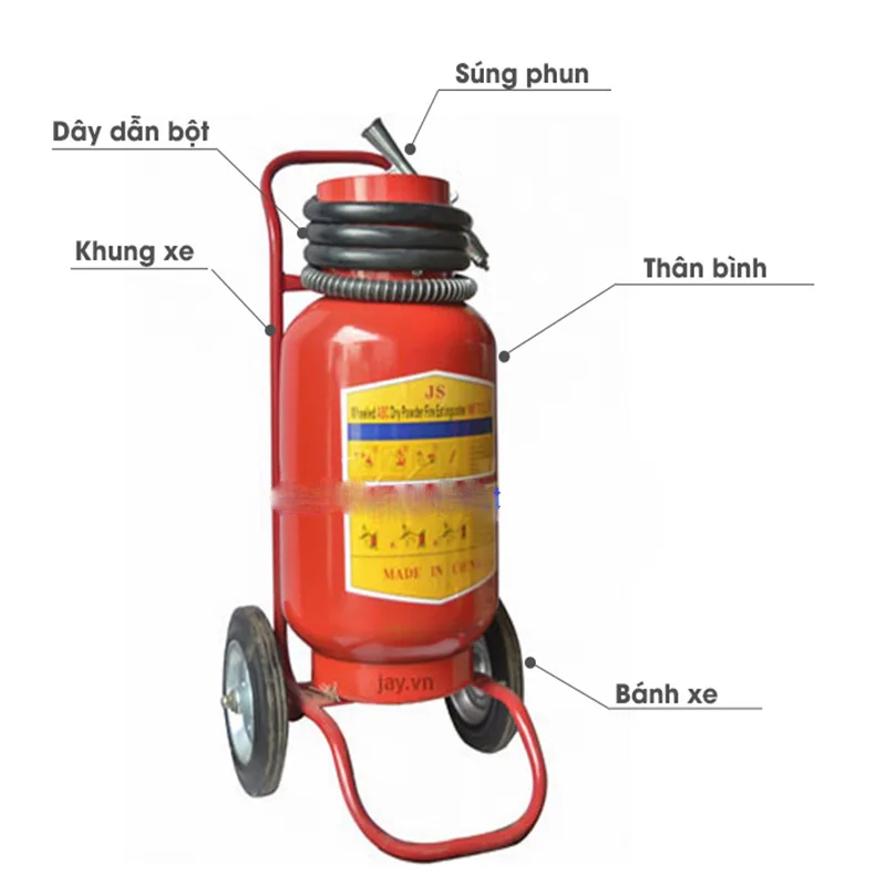 Bình chữa cháy xe đẩy Foam 50L