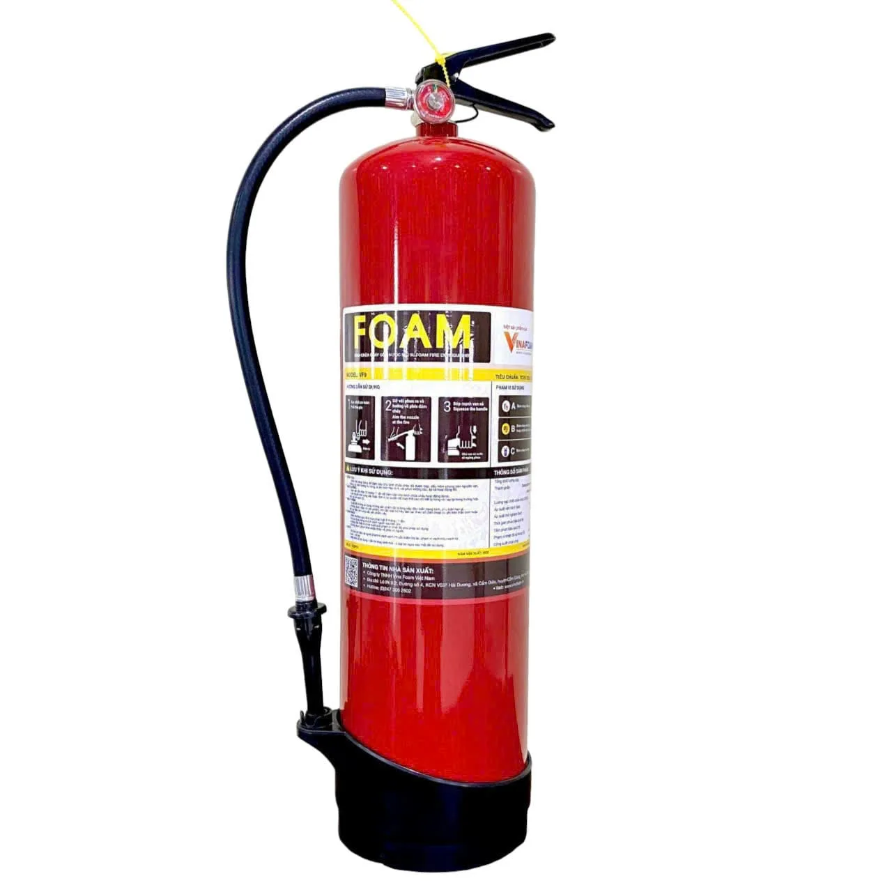 VF9-11 Bình chữa cháy gốc nước VINAFOAM 9L + TEM KIỂM ĐỊNH