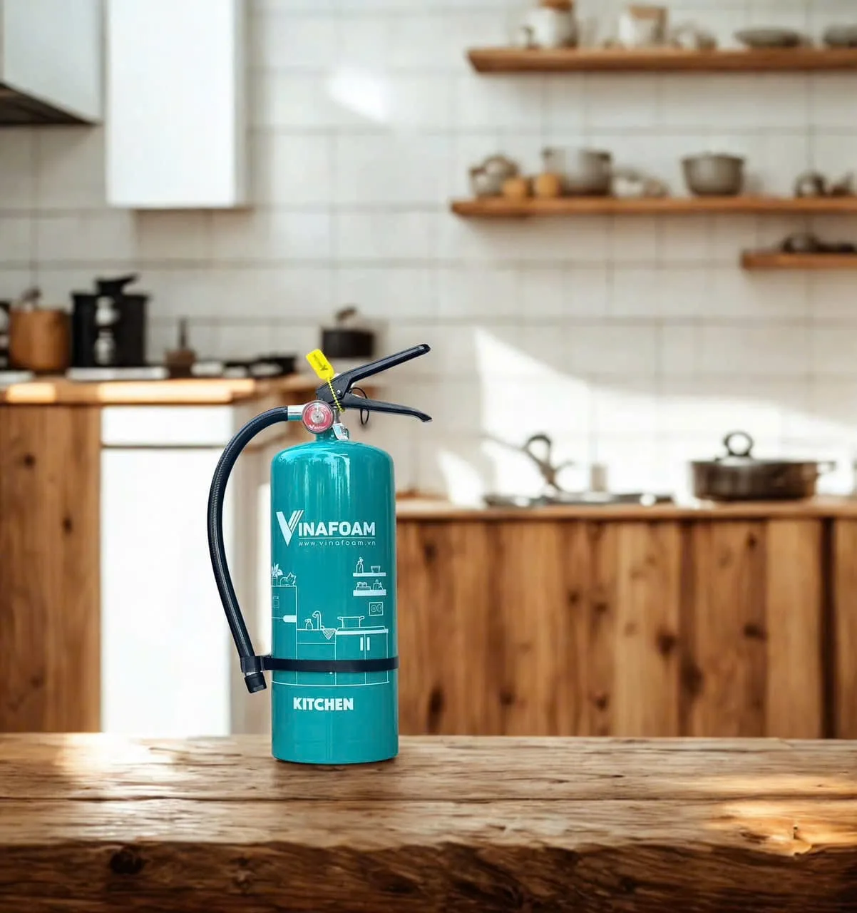 Bình chữa cháy nhà bếp VINAFOAM 3L + TEM KIỂM ĐỊNH