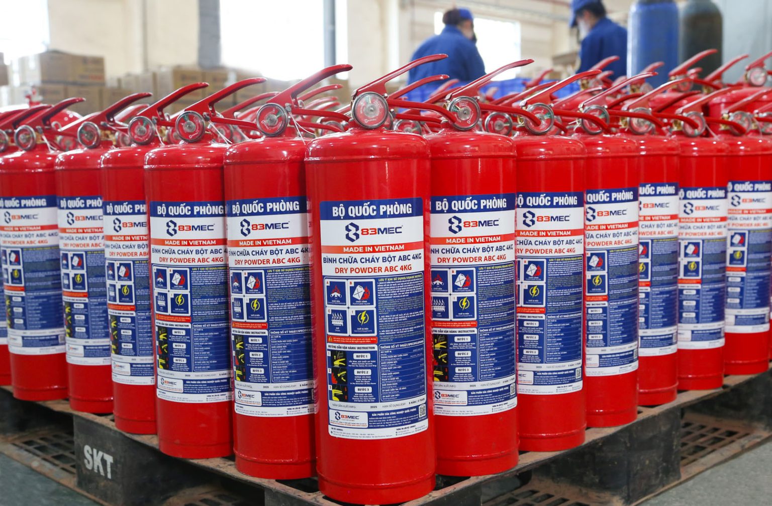 Bình bột 4kg Bộ Quốc Phòng