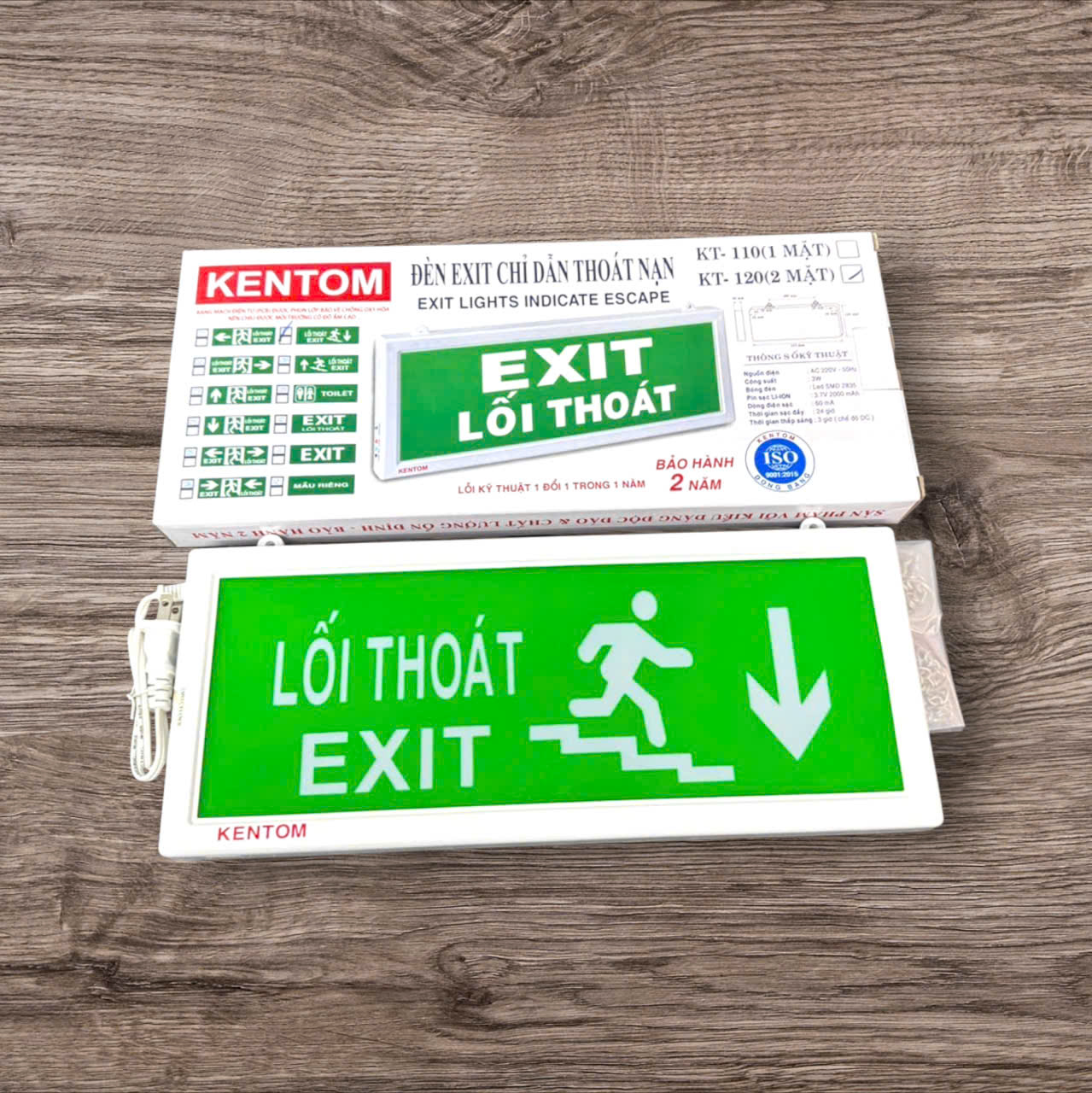 z7658946540517_db79d778b7f662163777086851c5f723 Đèn exit thoát hiểm Kentom ( KT120 – 2 mặt )