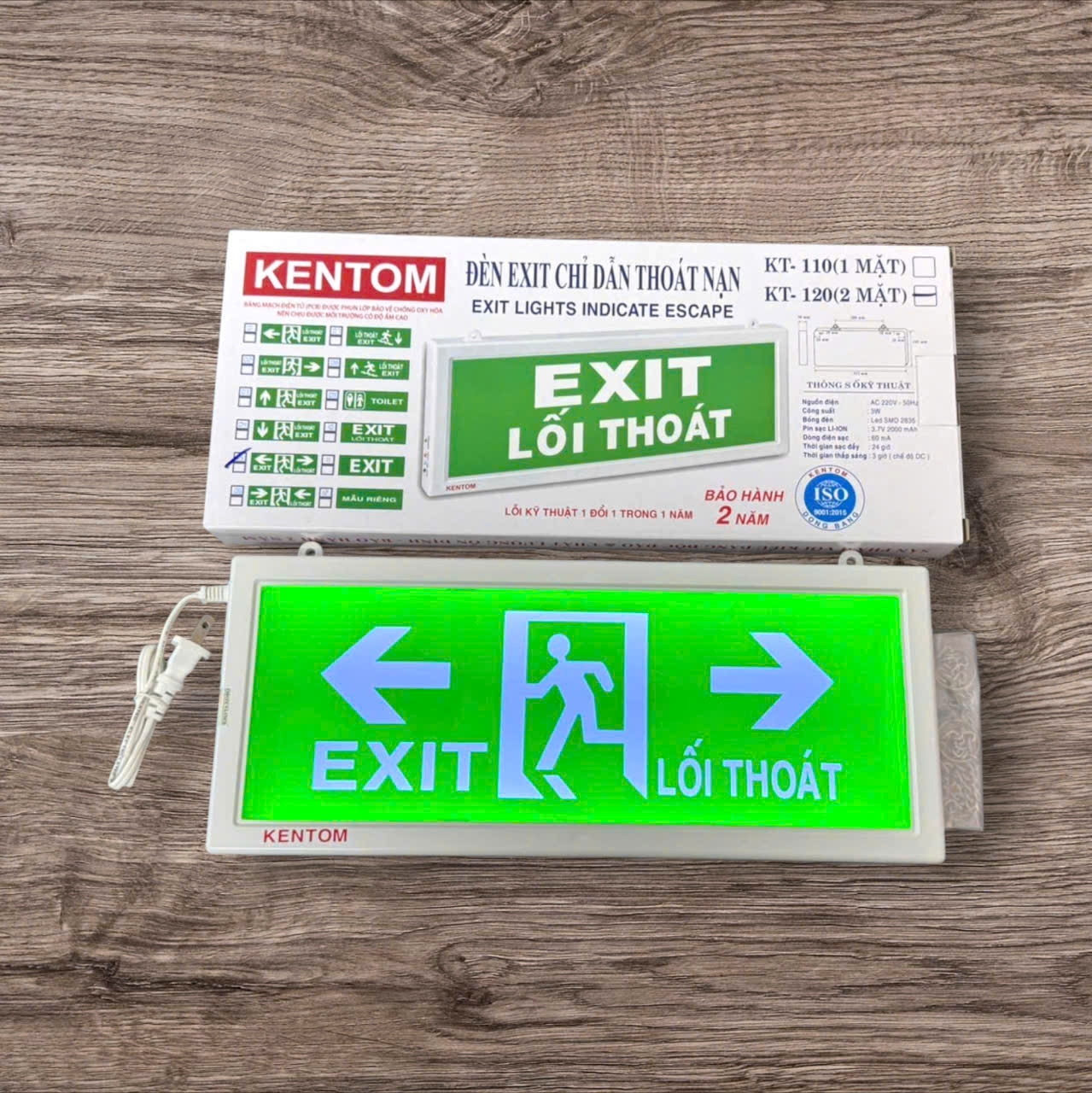 z7658946547147_00e802dda83764a999520b323413acc9 Đèn exit thoát hiểm Kentom ( KT120 – 2 mặt )
